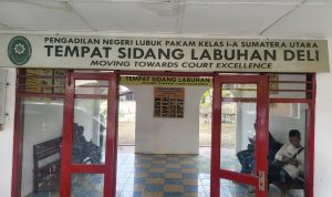 Kantor Pengadilan Negeri Lubuk Pakam tempat sidang di Pengadilan Labuhandeli.(Istimewa)