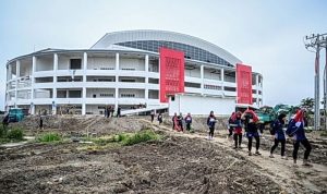 Kondisi akses masuk ke salah satu venue di PON 2024.
