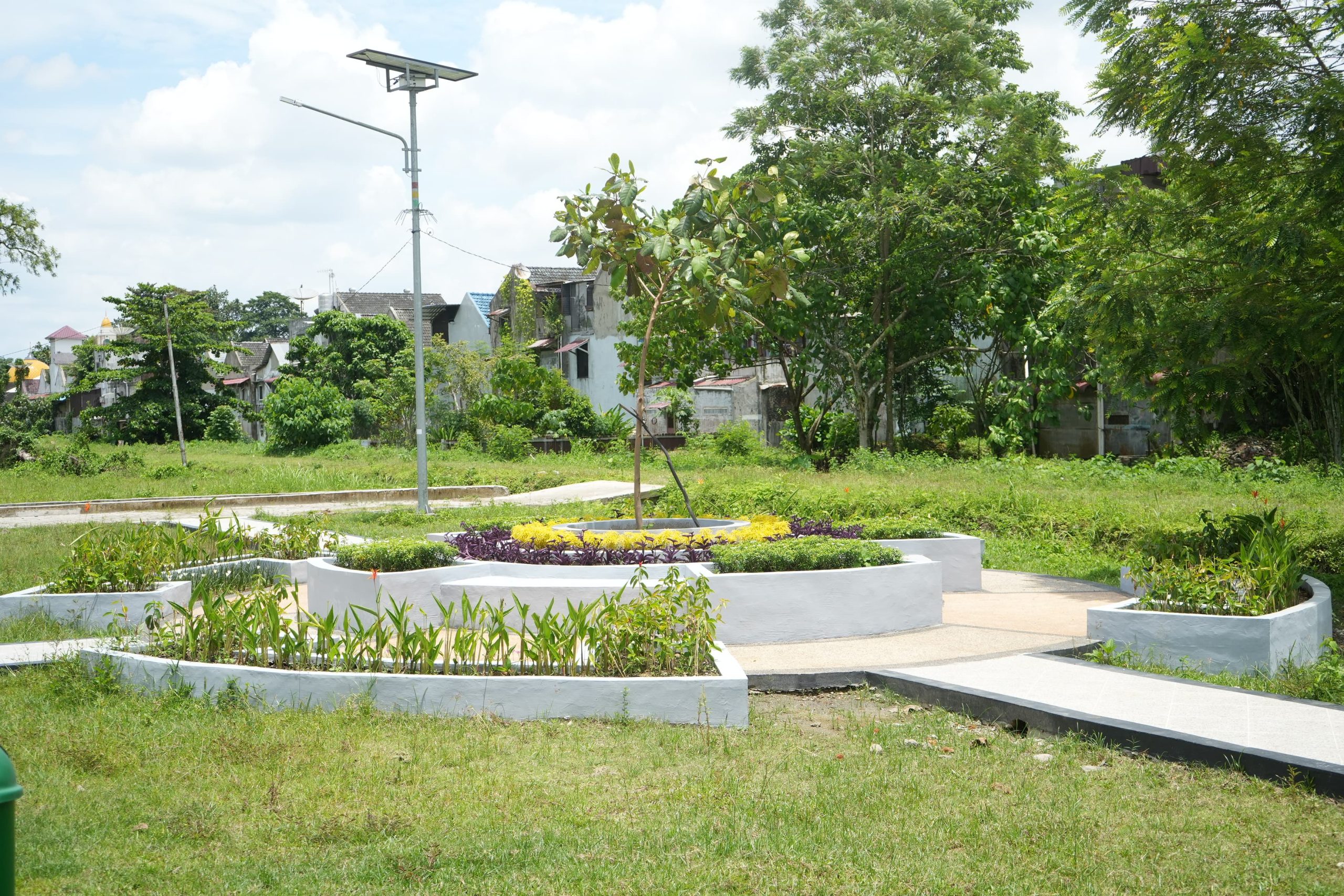 Taman Cadika Medan pasca di revitalisasi. BP/erwan