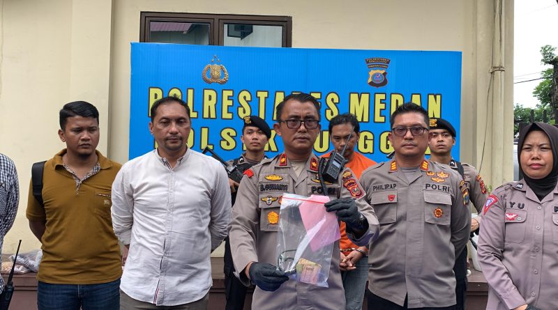 Kepolisian memaparkan pengungkapan kasus.(Istimewa)