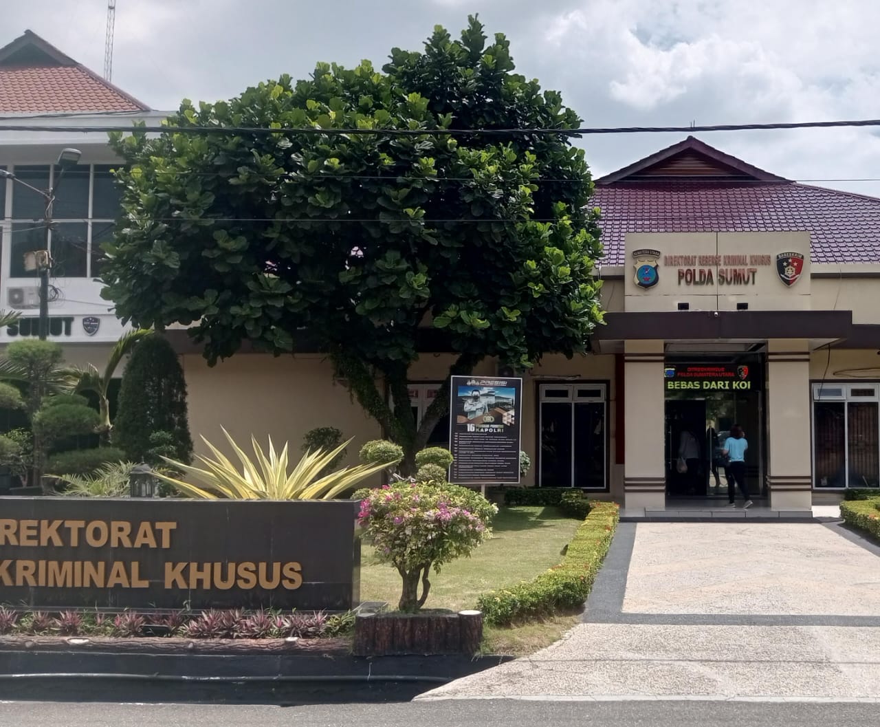 Kantor Direktorat Reserse Kriminal Khusus Polda Sumut.(Istimewa).