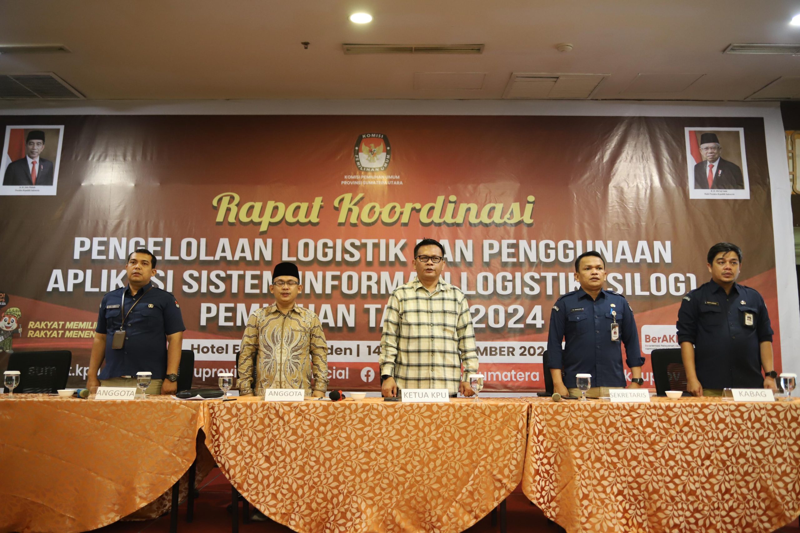 KPU Sumut menggelar Rakor Silog.(Istimewa).