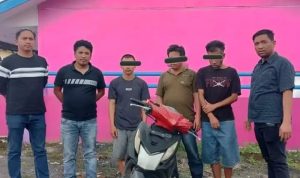 Ketiga pelaku diamankan petugas kepolisian.(Istimewa).