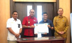 Pj Bupati Langkat resmi tandatangani kerjasama strategis dengan Perum Bulog Sumut dan PT PLN (Persero) Unit Induk Industri Sumatera Utara UP3 Binjai.