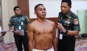 Yohanes Anda Kalla yang Akrab Dipanggil Joni Mengikuti Tes Bintara TNI AD