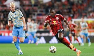 Pertandingan antara New York Red Bulls dan Sporting Kansas City di Major League Soccer 2024/2025