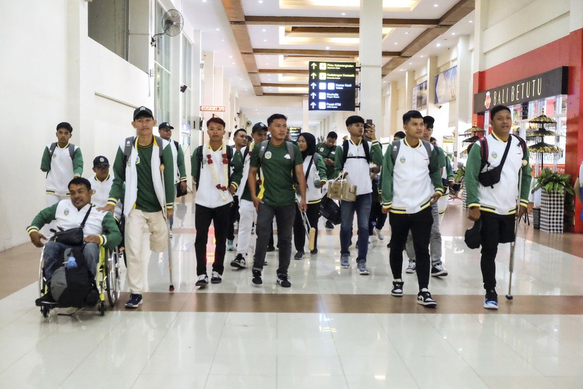 Kedatangan para atlet Sumut di PEPARNAS 2024, BP/AN