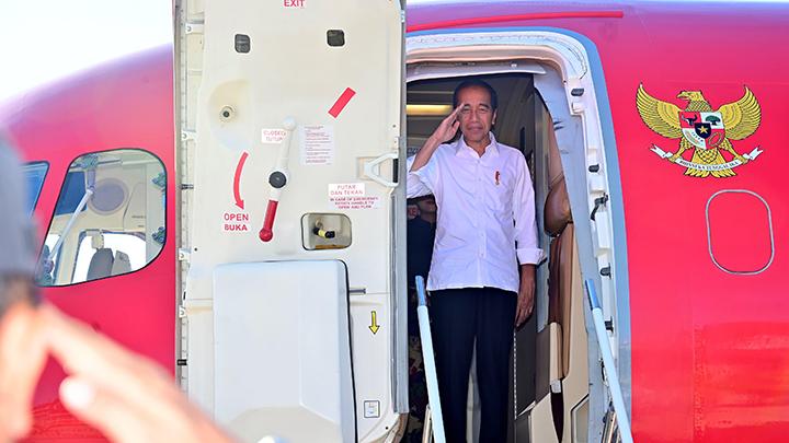 Jokowi berkunjung ke iKN, meresmikan fasilitas kesehatan pertama IKN, BP/TMP