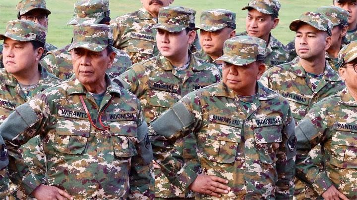 Para kabinet Merah Putih saat melakukan Akmil di Magelang, BP/TMP.