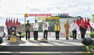 Persiden Jokowi meresmikan bendungan ke-47 selama 10 tahun masa pemerintahannya, BP/SKN