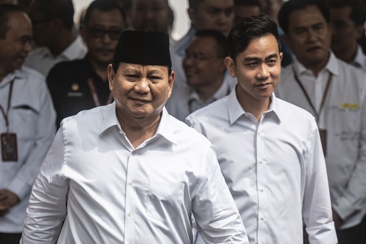 Presiden Terpilih Prabowo Subianto dan Wakil Presiden Terpilih Gibran Rakabuming Raka, BP/KMPS.