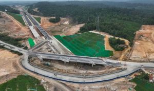 Ilustrasi pembangunan jalan tol di IKN, BP/KMPS.