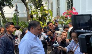 Menteri Koordinator Bidang Perekonomian Airlangga Hartarto di Istana Kepresidenan Jakarta, Rabu (30/10/2024), BP/DTK.