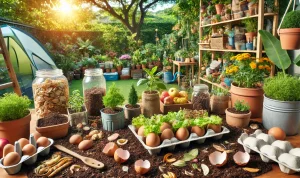 Kebun ramah lingkungan memanfaatkan limbah rumah tangga sebagai pot dan kompos alami, BatakPos.com