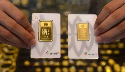 Harga Emas Batangan PT Aneka Tambang Tbk (Antam) Naik, Cek Harga Terbaru Hari Ini!