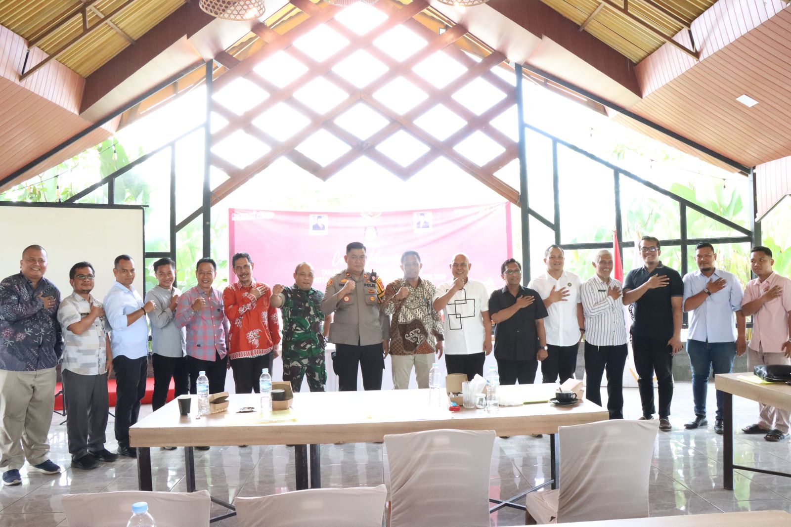 Pemerintah Kota Binjai hadiri kegiatan coffee morning tahapan pelaksanaan Pemilihan kepala daerah serentak 2024.