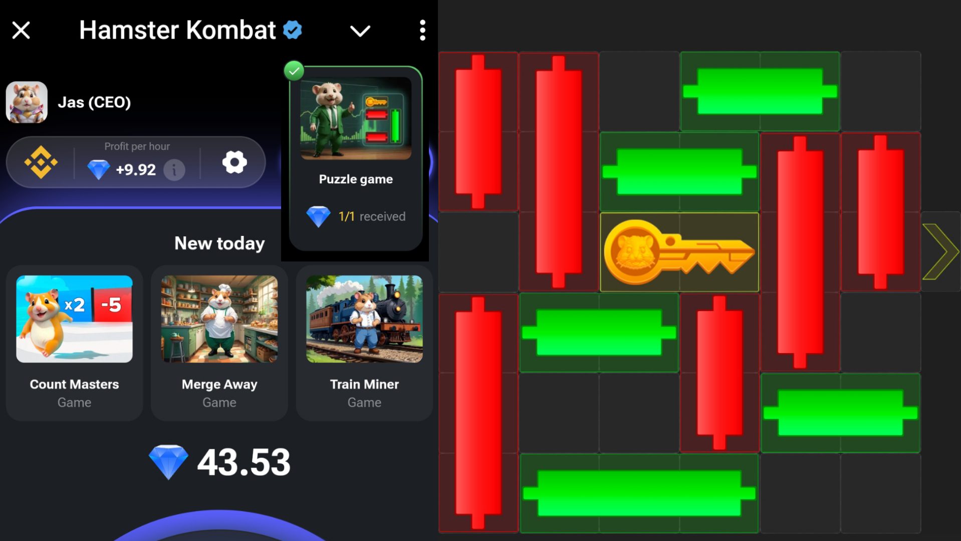 Update Cara Mendapatkan Kunci Mini Game Hamster Kombat Hari Ini