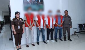 Empat tersangka diamankan dan ditahan Kejaksaan Tinggi Sumut.(Istimewa).