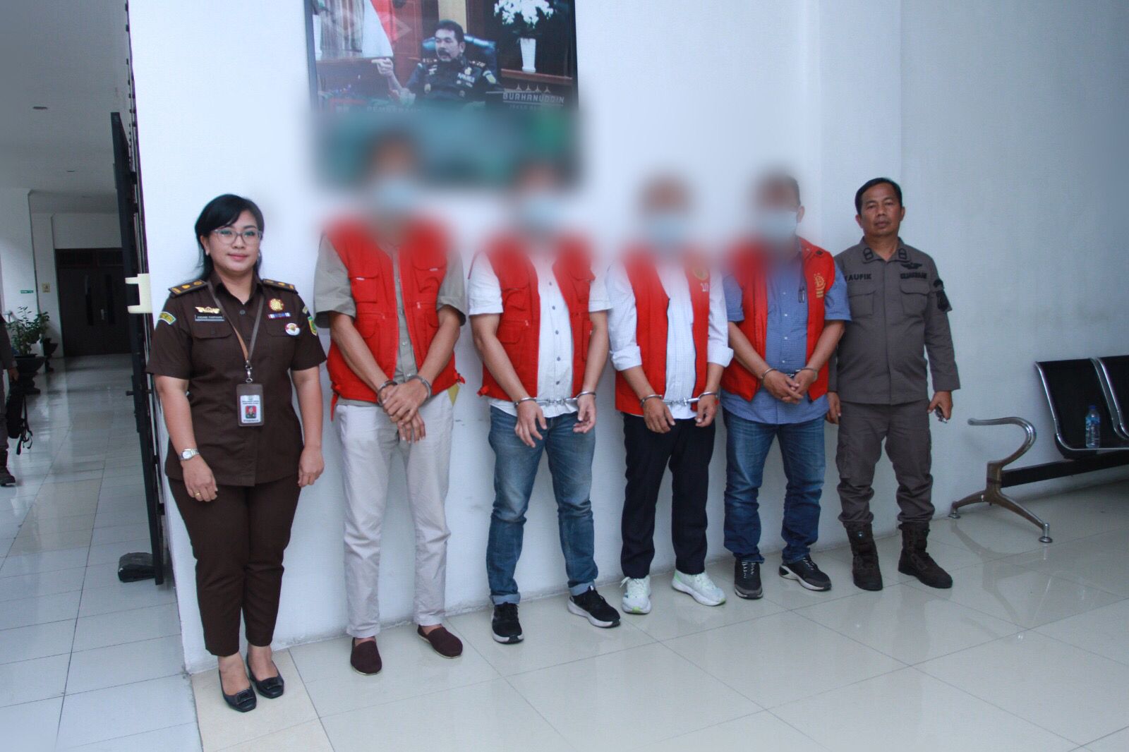 Empat tersangka diamankan dan ditahan Kejaksaan Tinggi Sumut.(Istimewa).