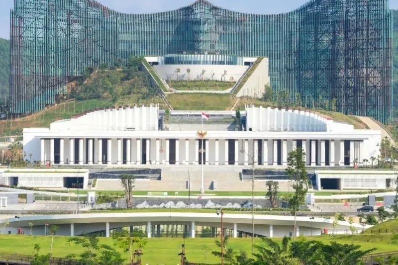 Istana Garuda di Ibu Kota Nusantara (IKN), Kalimantan Timur, BP/ANTR.