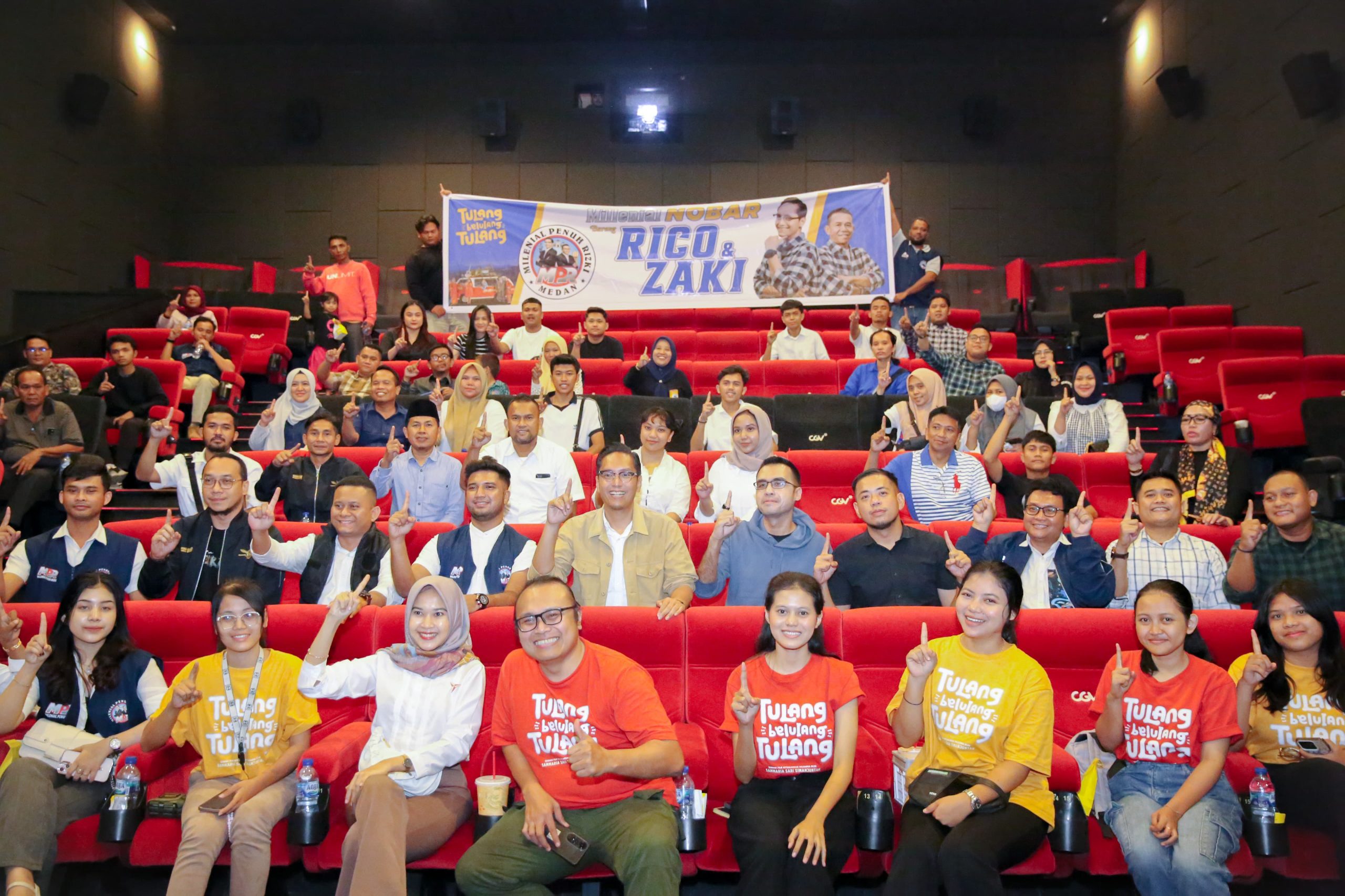 Calon Walikota Medan Riko Waas Nobar Film Lokal Bersama Para Relawan dan Gen Z, Serta Ajak Masyarakat Medan Mencintai Karya Film Lokal