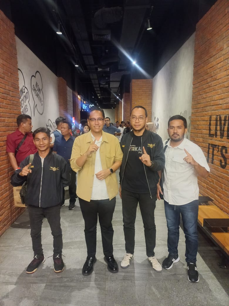 Calon Walikota Medan Riko Waas Nobar Film Lokal Bersama Para Relawan dan Gen Z, Serta Ajak Masyarakat Medan Mencintai Karya Film Lokal