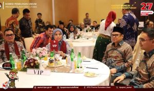 KPU Sumut ikuti rakor pembahasan DPTb.(Istimewa)