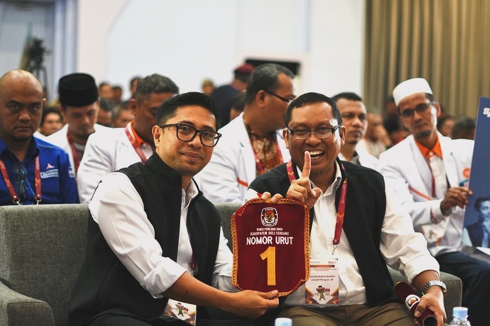 Foto calon Bupati Deli Serdang Sofyan Dan Junaidi