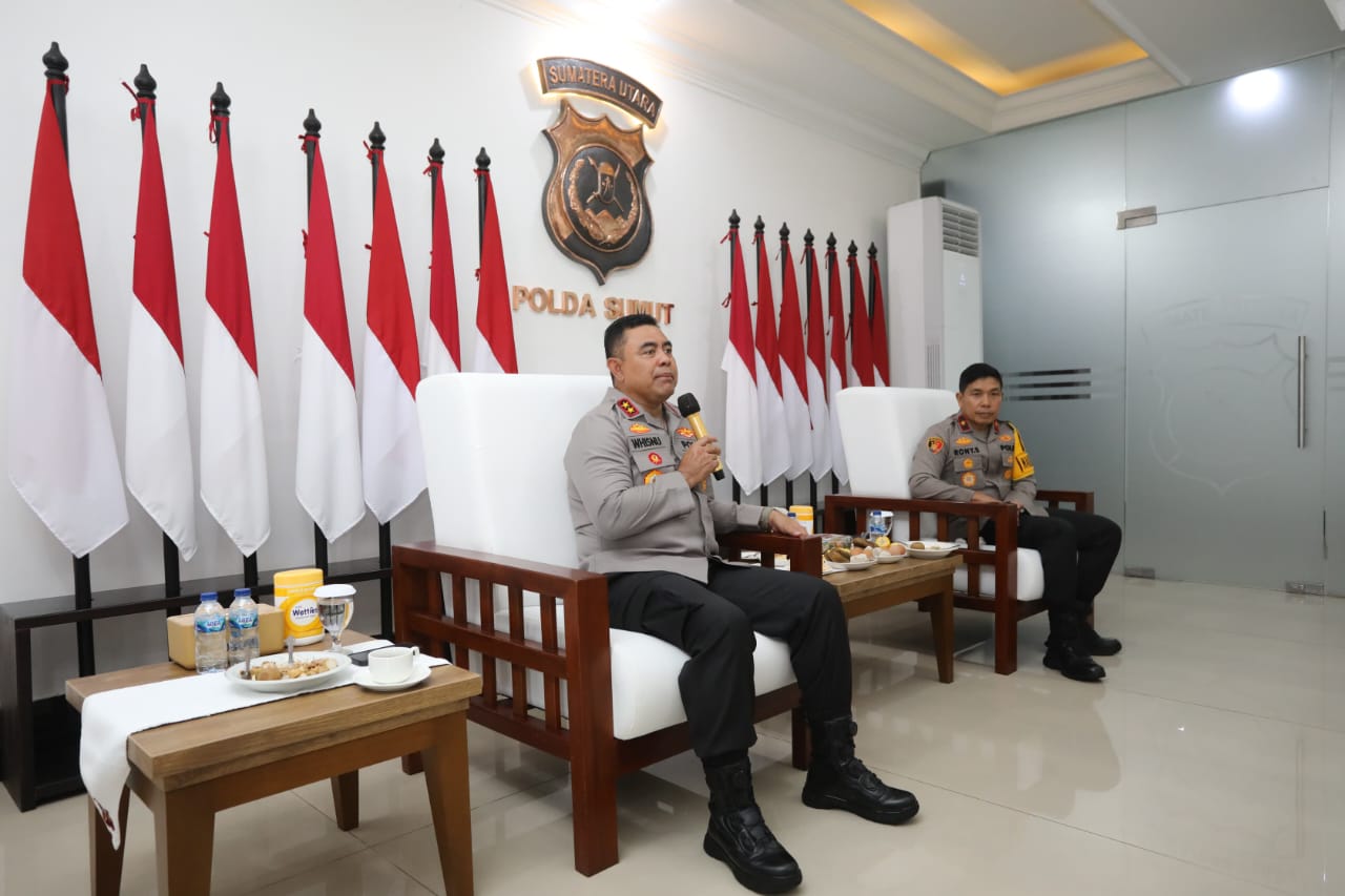 Kapolda Sumut Irjen Pol Whisnu memberikan keterangan kepada awak media.(Istimewa).Kapolda Sumut Irjen Pol Whisnu memberikan keterangan kepada awak media.(Istimewa).