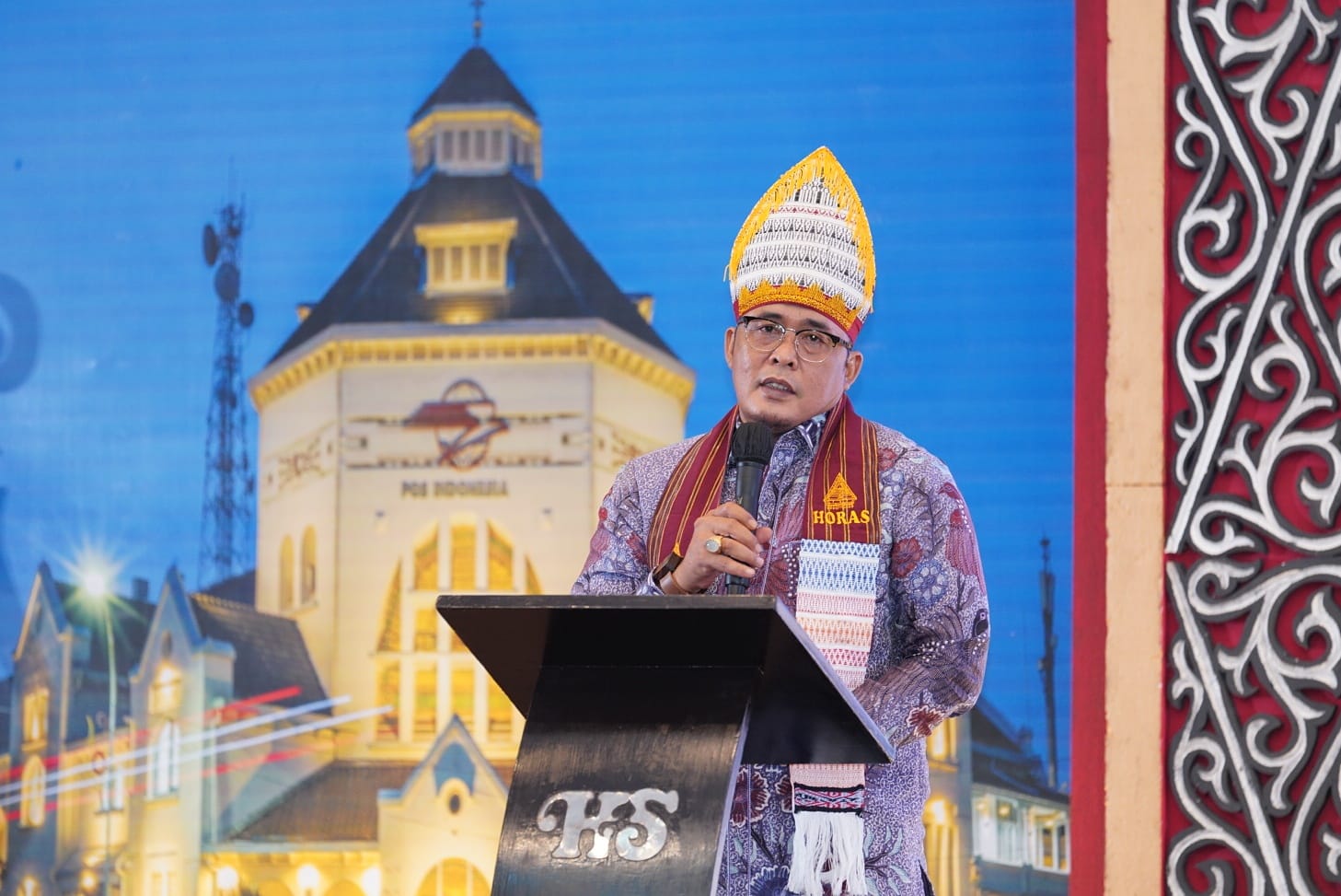 Plt Wali Kota Medan Aulia Rachman saat memberikan sambutan dan arahan. BP/ist