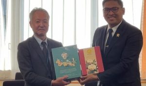 Wakil Menteri Pertanian (Wamentan), Sudaryono melakukan pertemuan dengan Wakil Menteri Pertanian, Kehutanan, dan Perikanan Jepang, Yoichi Watanabe di Tokyo, BP/DTK.