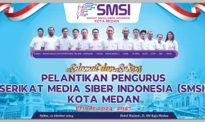 Pengurus Serikat Media Siber Indonesia (SMSI) Kota Medan periode 2024-2027