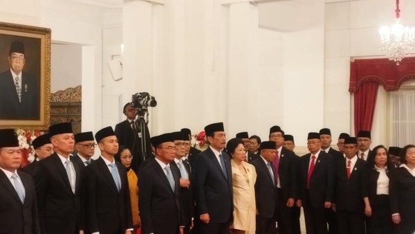 Pelantikan kepala badan kabinet merah putih, BP/DTK.