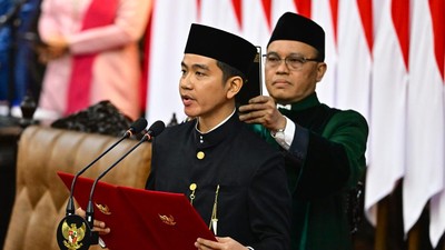 Gibran resmi menjadi Wakil Presiden RI 2024-2029, BP/CNN.
