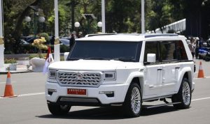 Mobil maung garuda kendaraan kepresidenan Prabowo Subianto, BP/DTK.