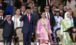 Jokowi menjadi inspektur upacara HUT TNI Ke-79, BatakPos/CNBC