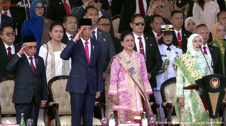 Jokowi menjadi inspektur upacara HUT TNI Ke-79, BatakPos/CNBC