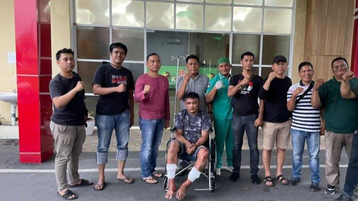 Pelaku curanmor yang dilumpuhkan polisi lantaran melakukan perlawanan saat proses penangkapan, BP/TRBN.