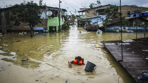 Banjir Rendam Wilayah Medan Amplas, Aktivitas Warga Terganggu
