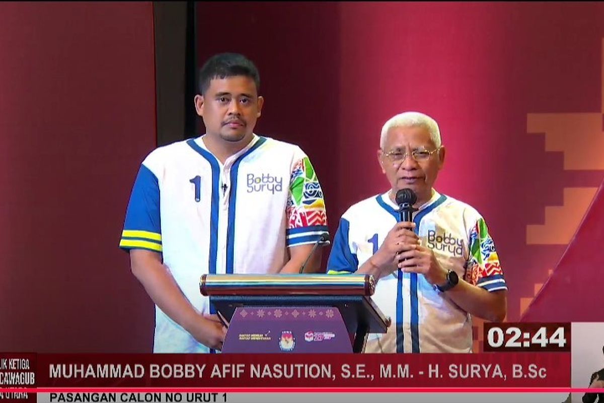 Bobby Nasution Sampaikan Permohonan Maaf ke Edy Rahmayadi dan Hasan Basri Sagala dalam Debat Pilgub Sumut