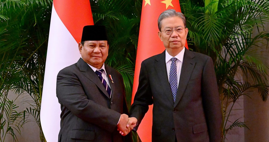 Presiden Prabowo Tegaskan Komitmen Pererat Hubungan Indonesia-Tiongkok dalam Pertemuan dengan Zhao Leji (Presidenri.go.id)