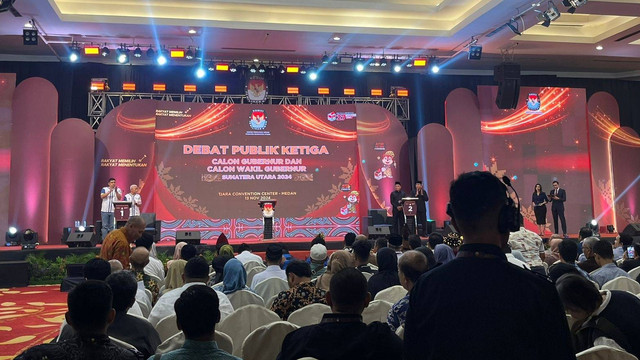 Debat Panas Calon Gubernur Sumatera Utara di Tiara Convention Hall