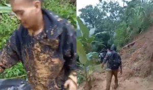 Guru di Lebak Banten Terobos Longsor untuk Mengajar, Dedikasi Mereka Viral di Media Sosial
