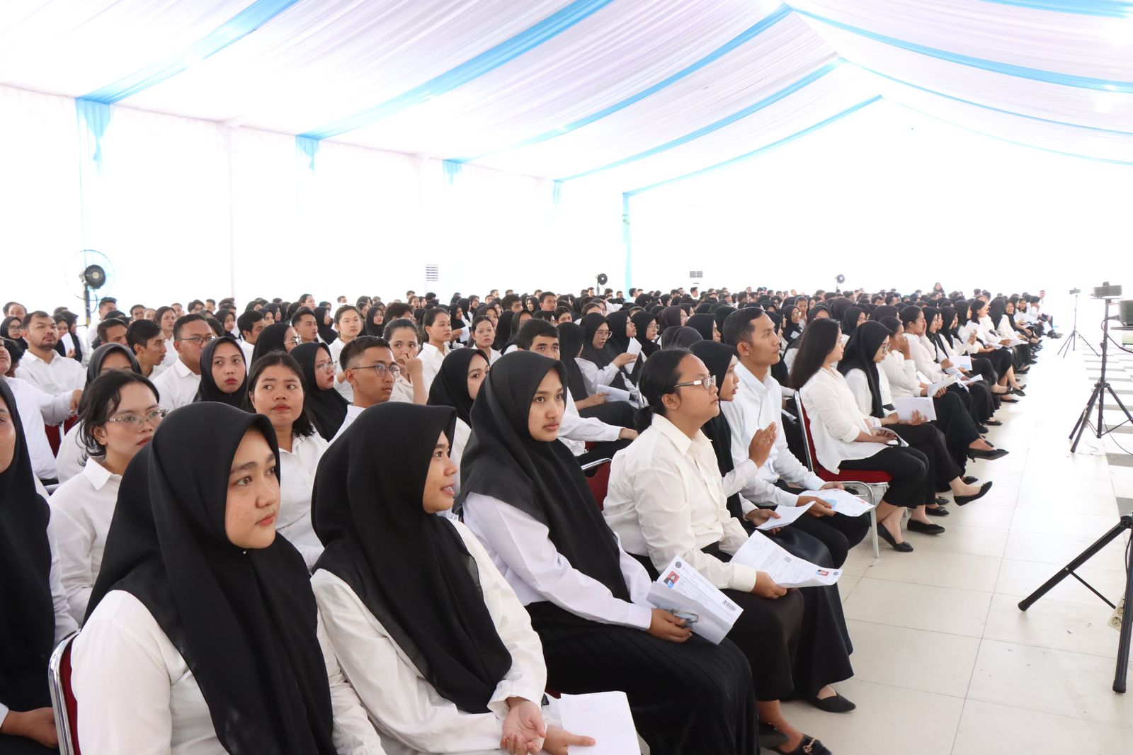 Para peserta Calon Pegawai Negri Sipil (CPNS) Kota Binjai.