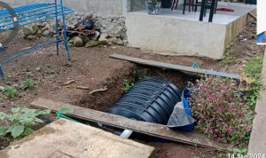 Kondisi Proyek Tangki Septik di Kelurahan Lembah Lubuk Manik hingga saat ini belum berfungsi dan diduga telah merugikan keuangan negara. Foto : BP/Ist