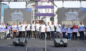 Wali Kota Medan Bobby Nasution saat HUT Korpri ke-53 Kota Medan.BP/erwan