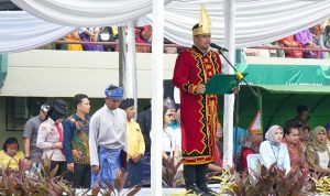 Wali Kota Medan Bobby Nasution saat menyampaikan sambutan. BP/erwan