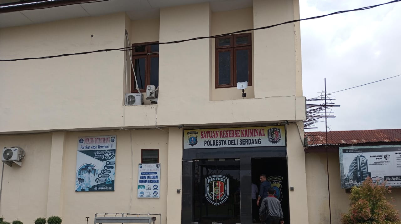 Kantor Satreskrim Polresta Deli Serdang.(Istimewa).