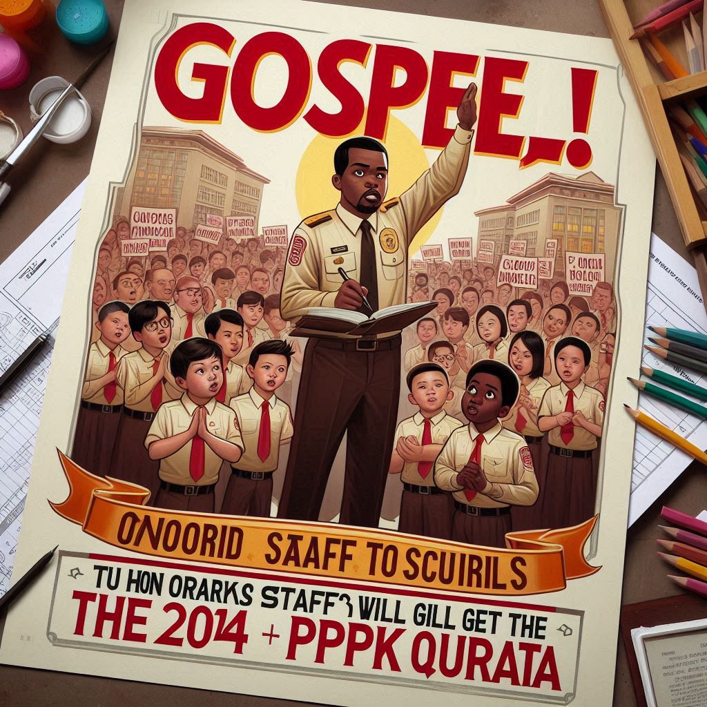 Kabar Baik! Tenaga Honorer TU hingga Penjaga Sekolah Akan Dapat Kuota PPPK 2024 (Copilot Generate / Yuliastutik)