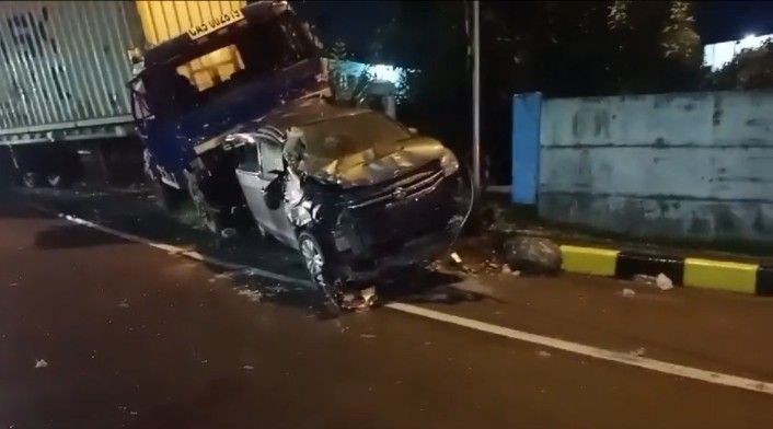 Kecelakaan Truk di Gerbang Tol Tanjung Mulia, Medan Deli